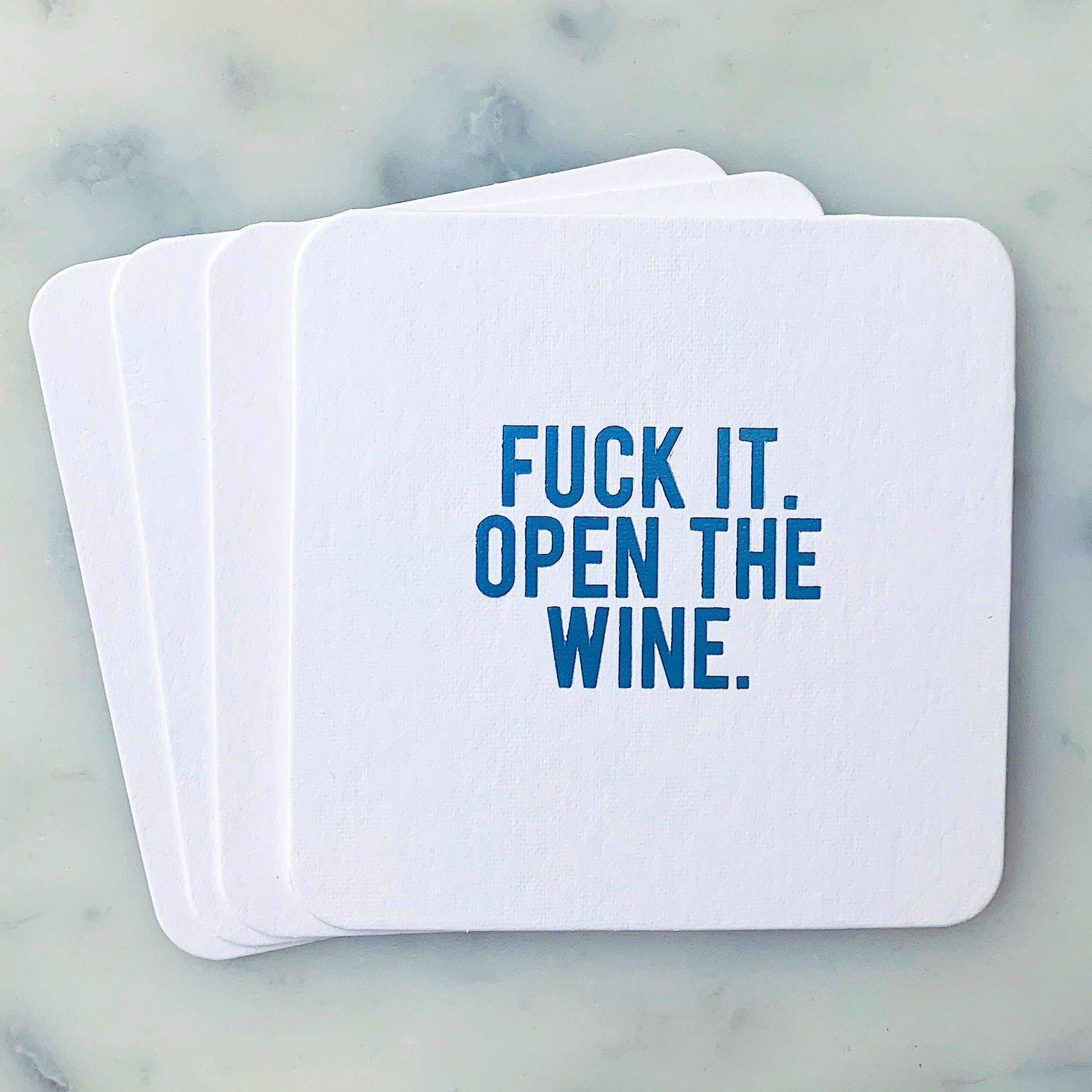 Coasters - Fuck It Open the Wine - Gift & Gather