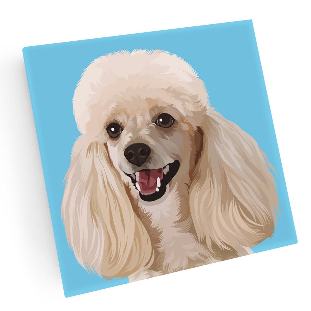 Coasters - Set of 4 - White Poodle - Gift & Gather