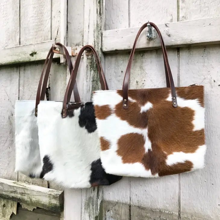 Cowhide Tote - Short - Gift & Gather