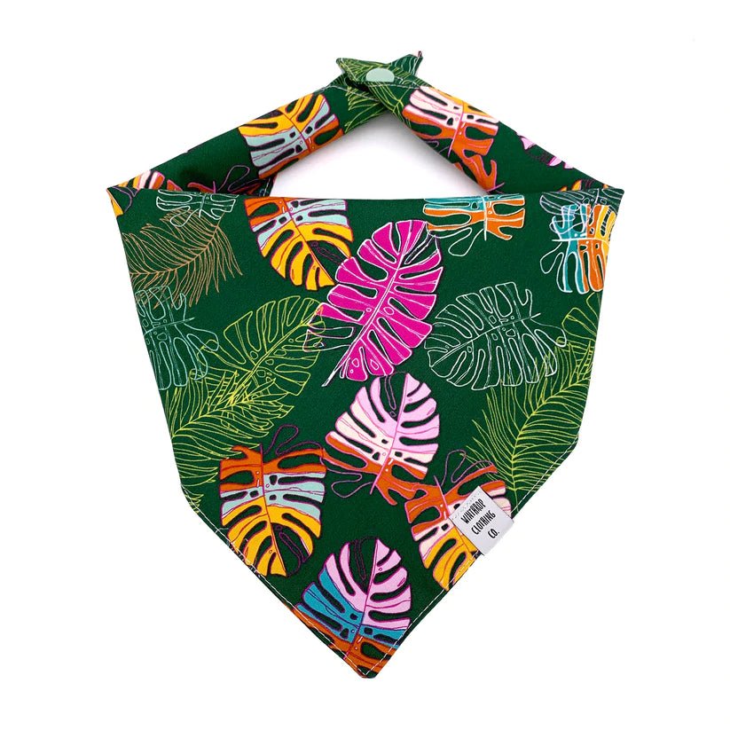 Dog Bandana - Monstera Jungle - Gift & Gather