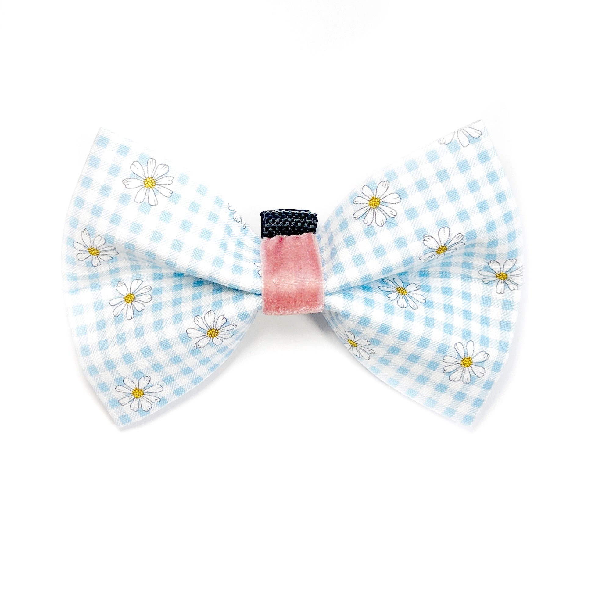 Dog Bow Tie - Daisy Pink Velvet - Gift & Gather