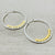 Earring - Cos Hoops - Dual Tone - Gift & Gather