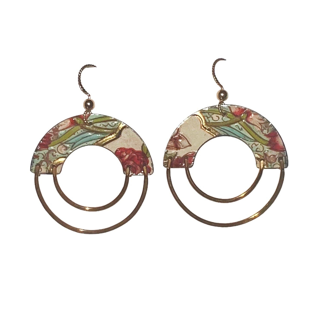 Earrings - Double Circle - Gift & Gather