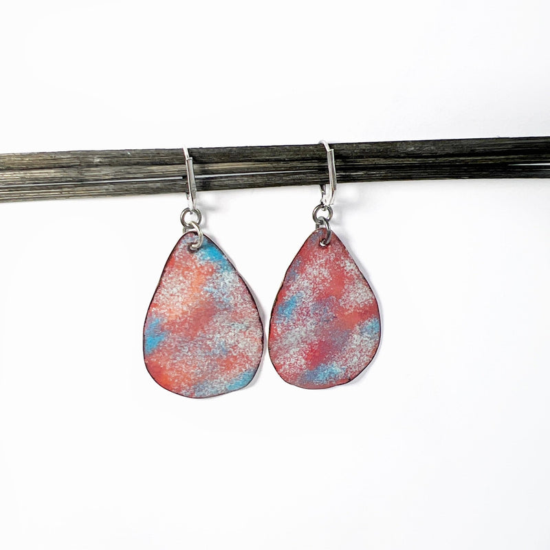 Earrings - Pink Leaves - Gift & Gather