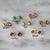 Earrings - Studs - Sun With Stones #E062 - Gift & Gather