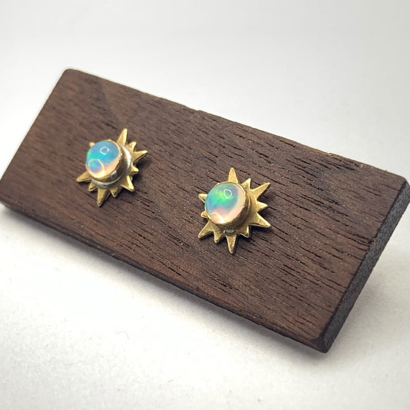 Earrings - Studs - Sun With Stones #E062 - Gift & Gather