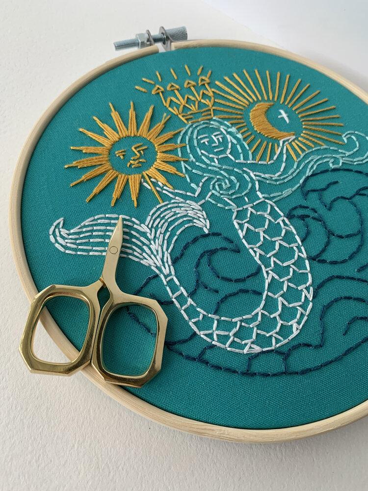 Embroidery Kit - Mermaid - Gift & Gather