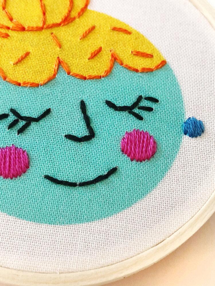 Embroidery Kit - Mini - Bun Girls - Gift & Gather