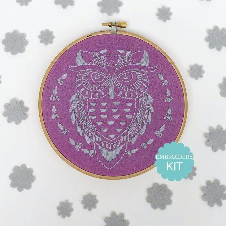 Embroidery Kit - Owl - Gift & Gather