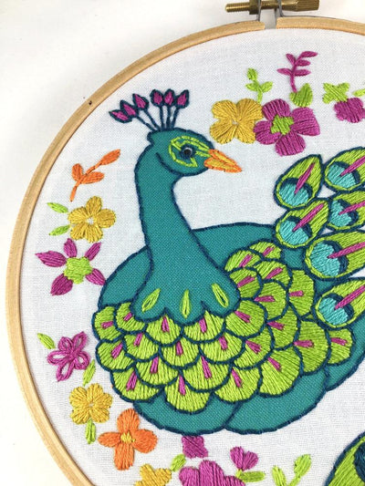 Embroidery Kit - Peacock - Gift & Gather