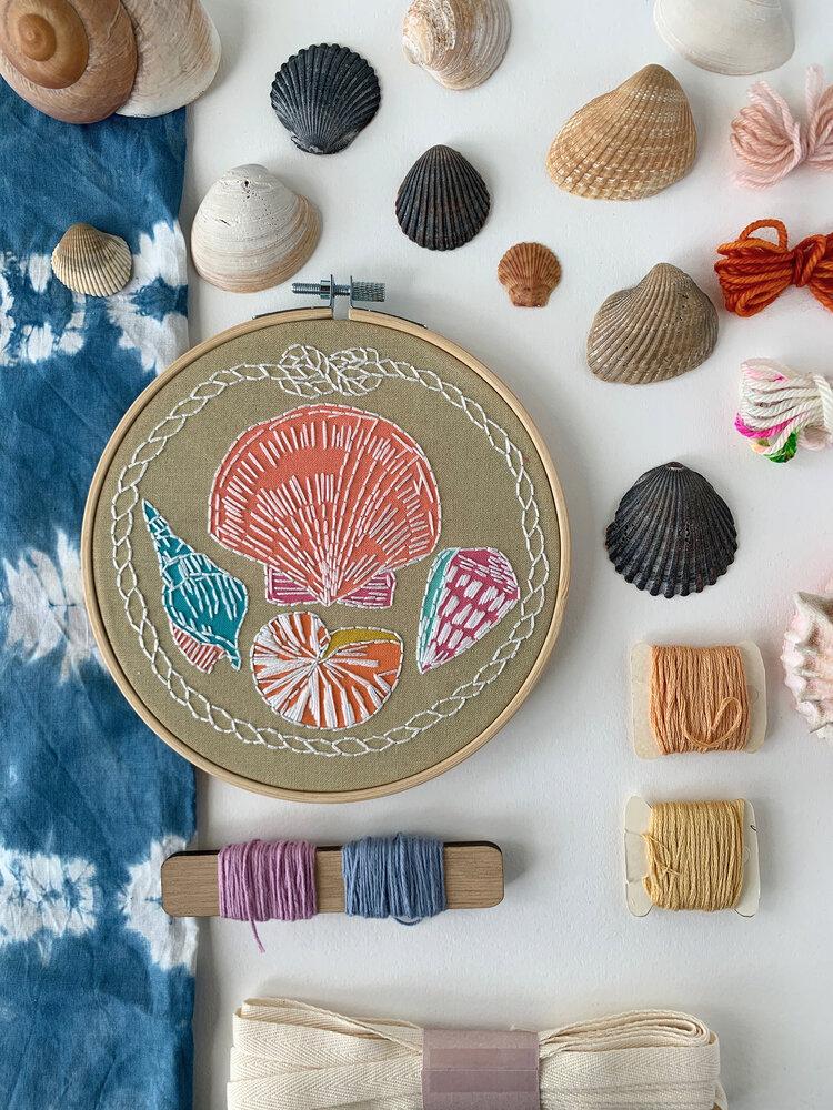 Embroidery Kit - Shells - Gift & Gather