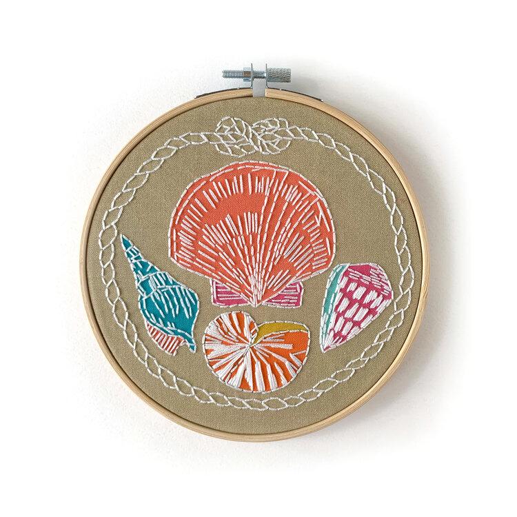 Embroidery Kit - Shells - Gift & Gather