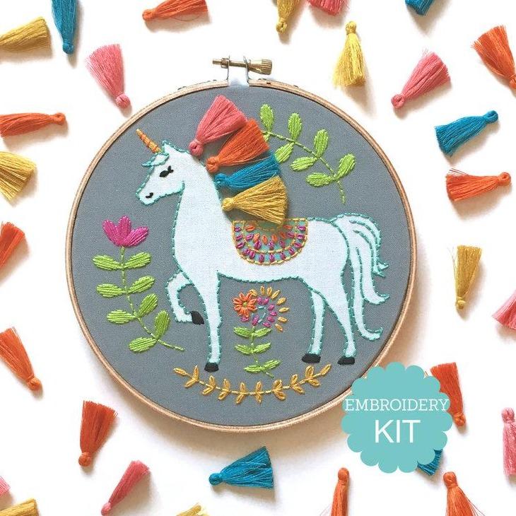 Embroidery Kit - Unicorn - Gift & Gather