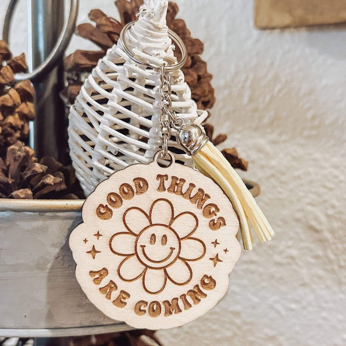 Engraved Wood keychains: Be a kind human - Gift & Gather