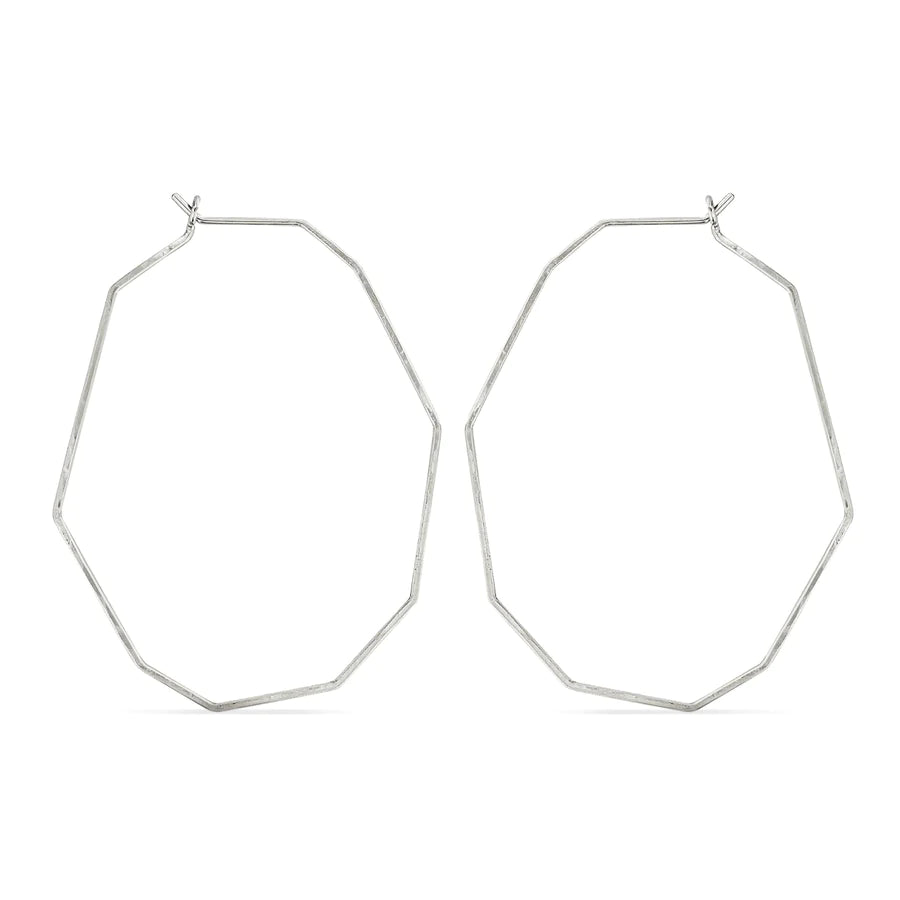 Gemma Hoops Earrings - Precious Metal Earrings - Gift & Gather