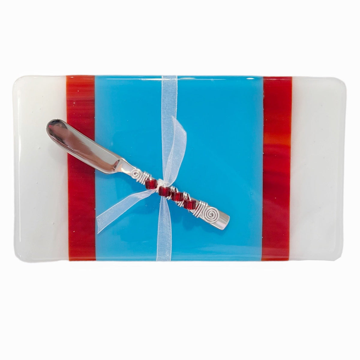 Glass Cheese Tray with Spatula Spreader - Gift & Gather