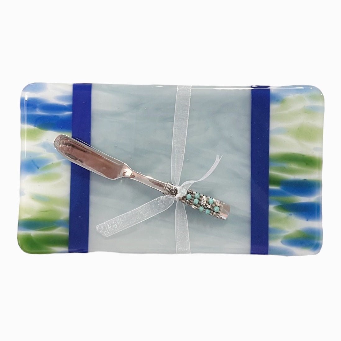 Glass Cheese Tray with Spatula Spreader - Gift & Gather