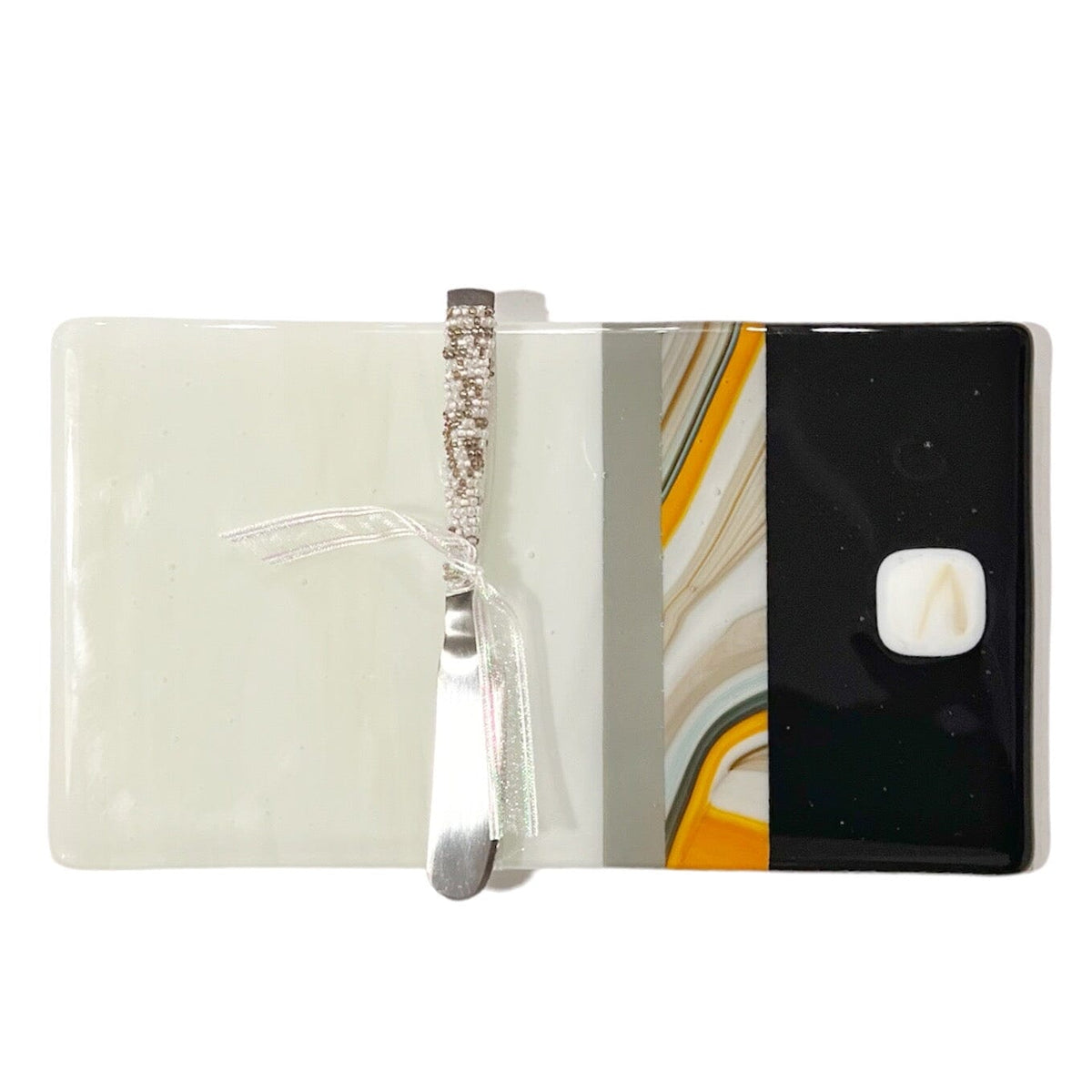 Glass Cheese Tray with Spatula Spreader - Gift & Gather