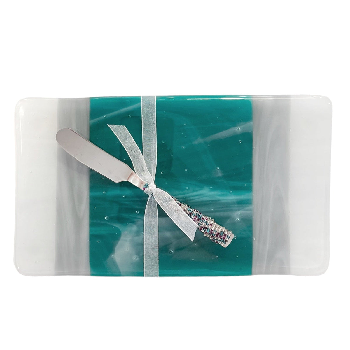 Glass Cheese Tray with Spatula Spreader - Gift & Gather