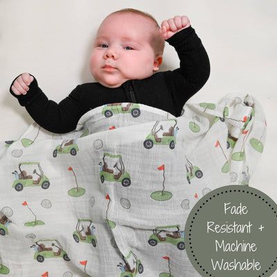 Golf A Round Baby Swaddle Blanket - Gift & Gather