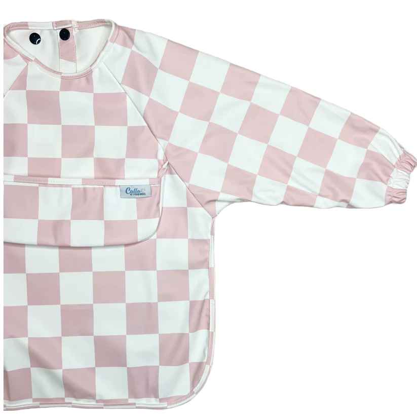 Grayson Long Sleeve Bib - Checkered - Gift & Gather