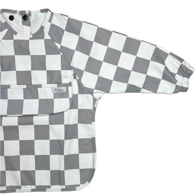 Grayson Long Sleeve Bib - Checkered - Gift & Gather