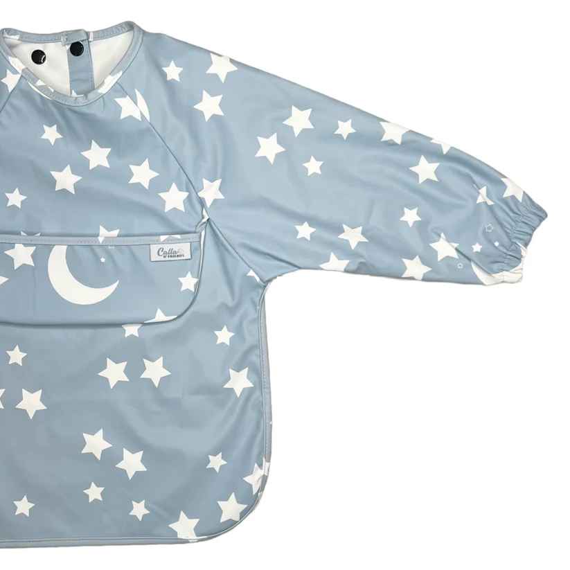 Grayson Long Sleeve Bib - Starry Night - Gift & Gather