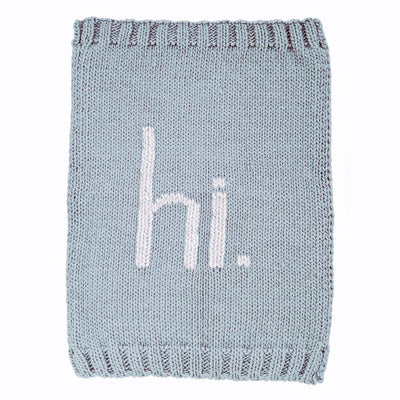 Hand Knit Blanket - Hi - Gift & Gather