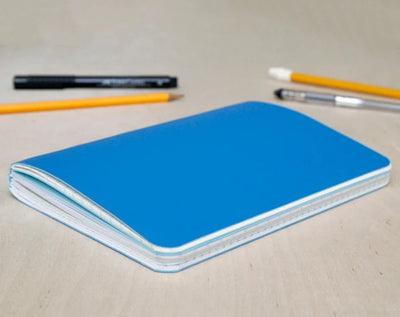 Handmade Notebook - Large Mixed Paper - Blue - Gift & Gather