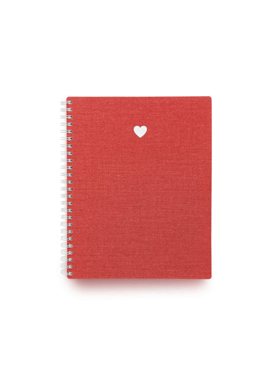 Heart Workbook in Strawberry Red - Gift & Gather