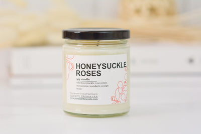 Honeysuckle & Roses Soy Candle - Gift & Gather