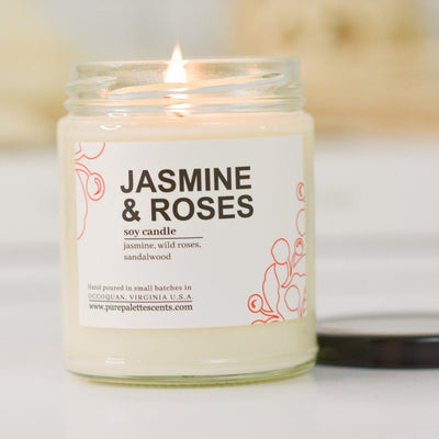 Jasmine & Roses Soy Candle - Gift & Gather