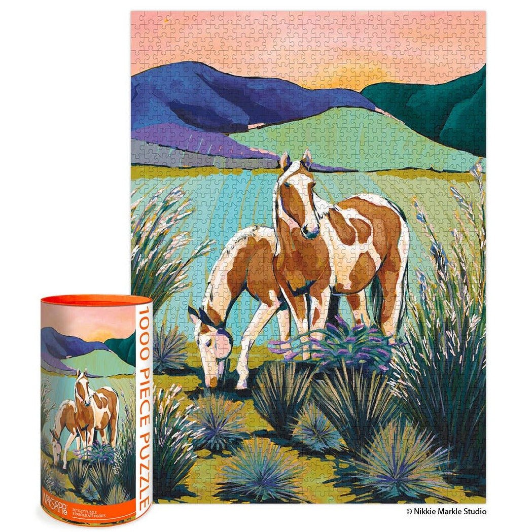 Jigsaw Puzzle - Painted Horses - 1000 Piece - Gift & Gather