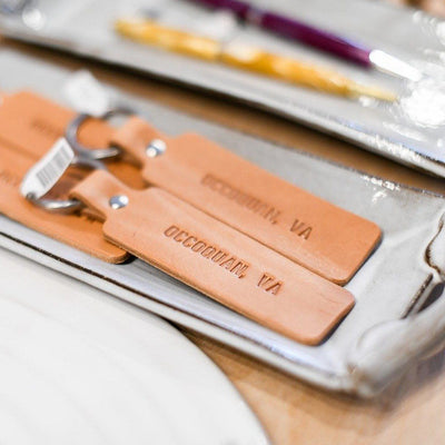 Keychain - Occoquan VA Leather - Gift & Gather