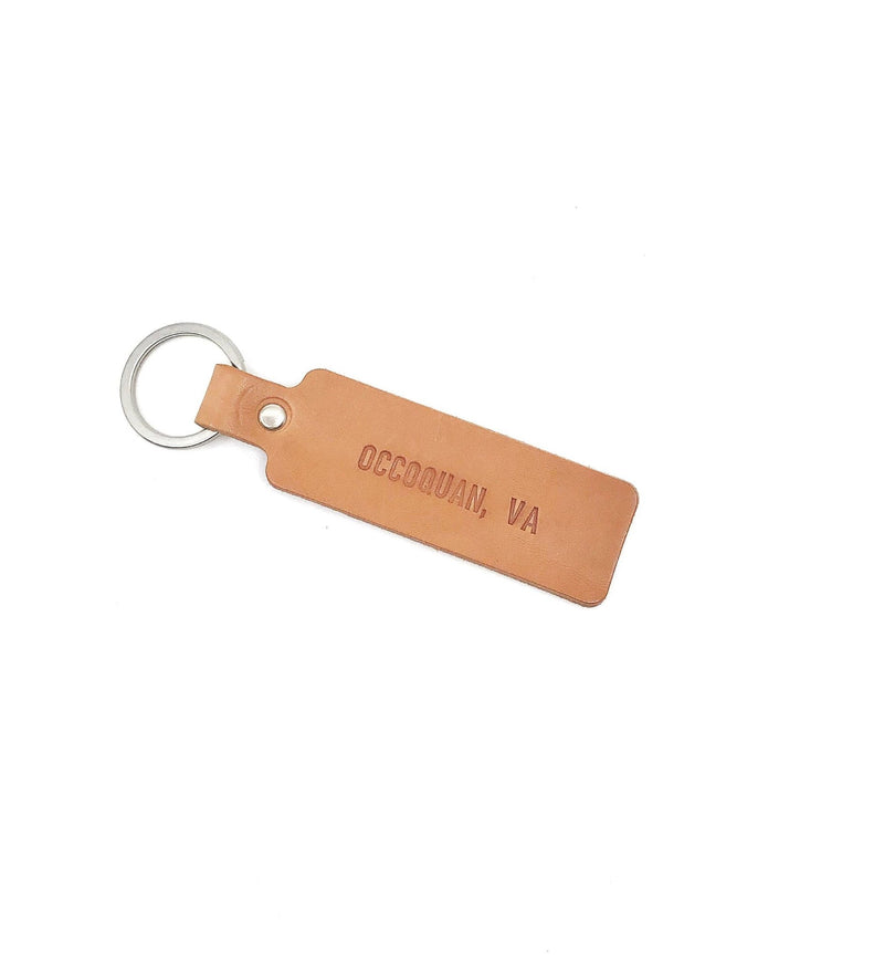 Keychain - Occoquan VA Leather - Gift & Gather