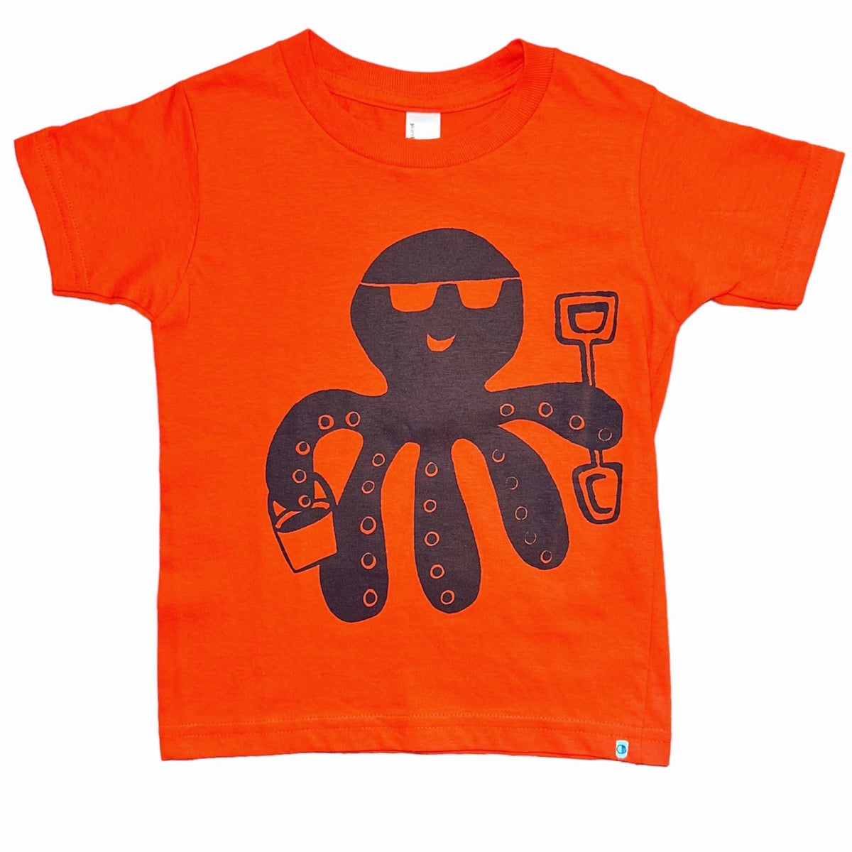 Kids Tee - Octopus - Orange - Gift & Gather