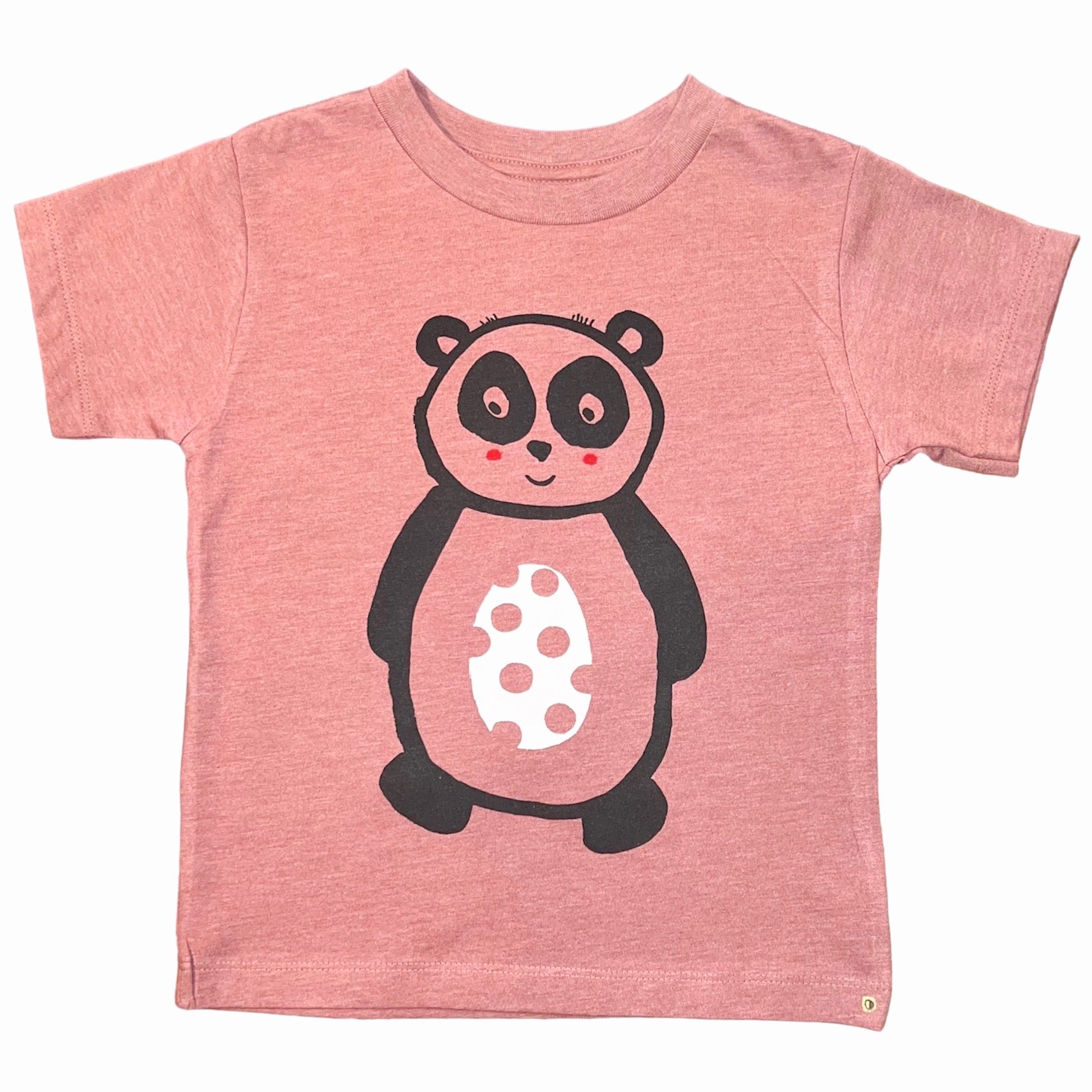 Kids Tee - Panda - Dark Dusty Rose - Gift & Gather