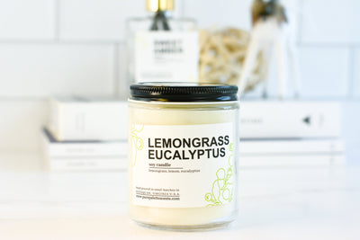 Lemongrass Eucalyptus Soy Candle - Gift & Gather