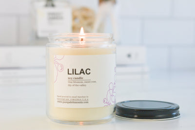 Lilac Soy Candle - Gift & Gather