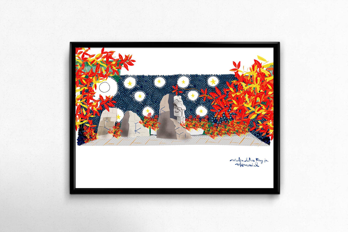 Martin Luther King Jr. Memorial Art Print - Gift & Gather