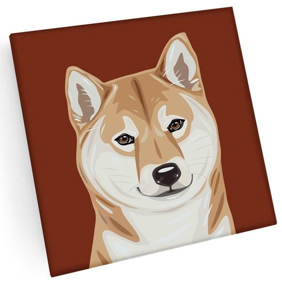 MDF Coaster - Set of 4 - Shiba Inu - Gift & Gather