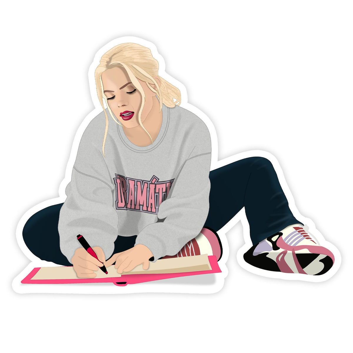 Mean Girls Movie Musical Regina Reneé Rapp Burn Book Sticker - Gift & Gather