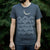 Mens Tee - Full Fathoms Moon & Ocean Waves - Asphalt Gray - Gift & Gather