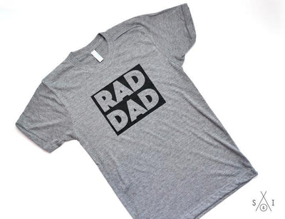 Men's Tee - Rad Dad - Athletic Grey/Matte Black Block - Gift & Gather