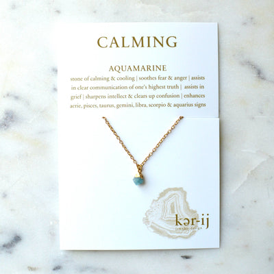 Necklace - Healing Stone on Quote Cards - Gift & Gather