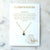 Necklace - Healing Stone on Quote Cards - Gift & Gather