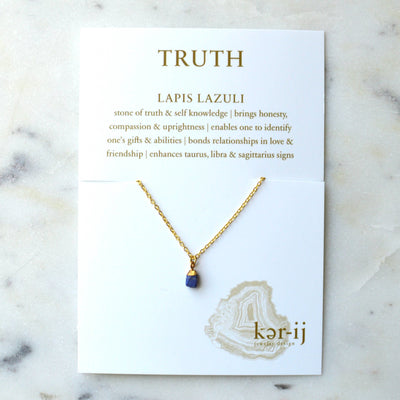 Necklace - Healing Stone on Quote Cards - Gift & Gather