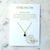 Necklace - Healing Stone on Quote Cards - Gift & Gather