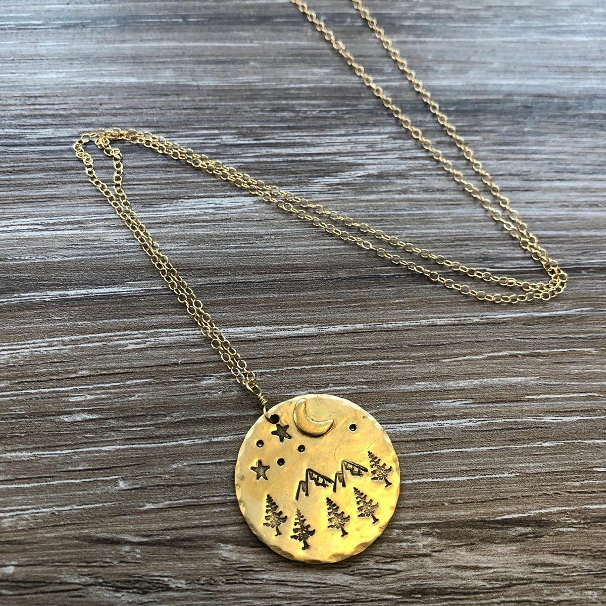 Necklace - Moon & Mountains - Gift & Gather