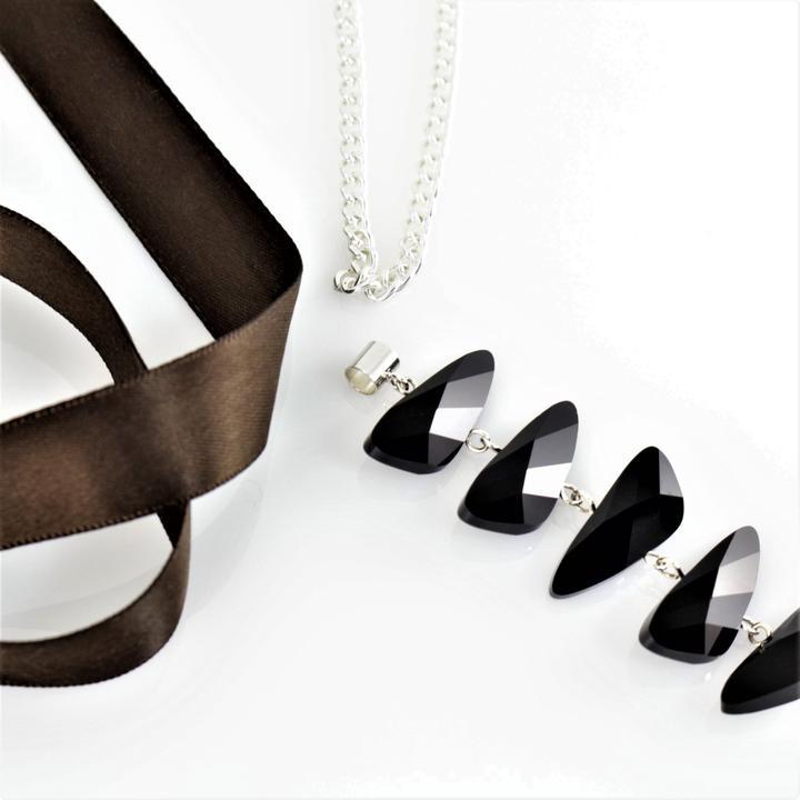 Necklace - Reflections - Jet Black - Gift & Gather